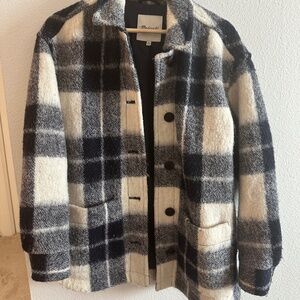 Madewell Oversized Shirt Jacket Wool Boucle